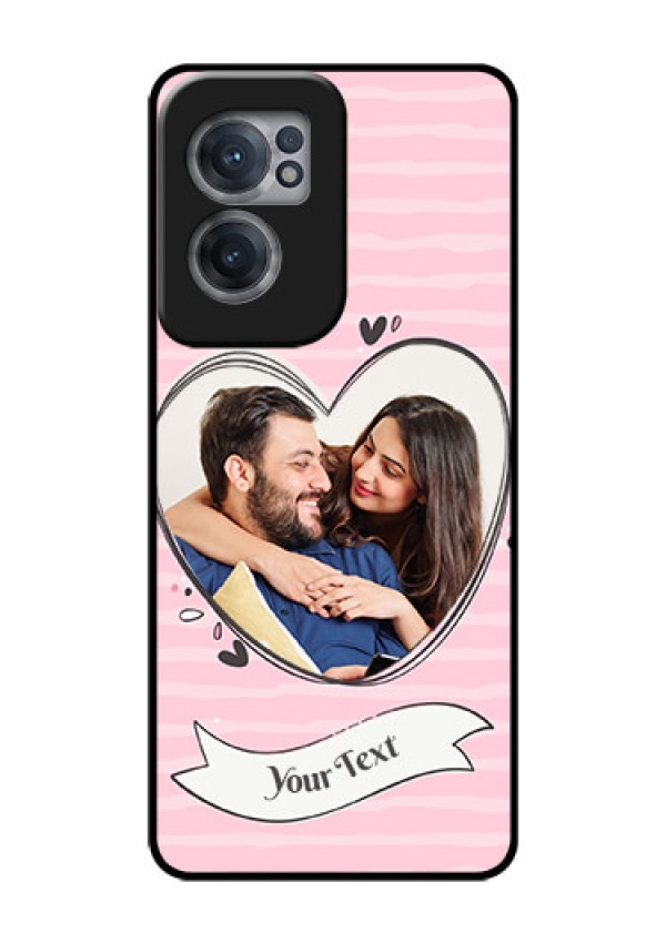 OnePlus Nord CE 2 5G Custom Glass Phone Case - Vintage Heart Design
