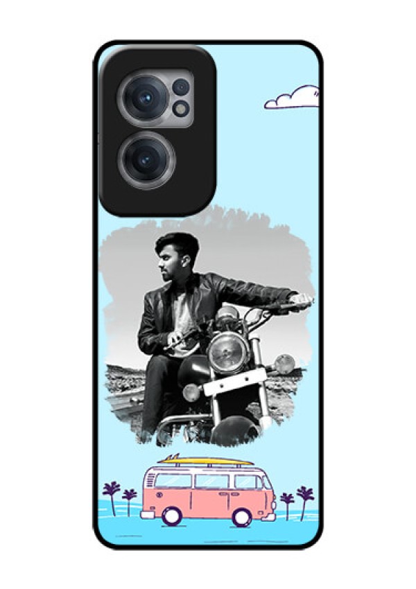 OnePlus Nord CE 2 5G Photo Printing on Glass Case - Travel & Adventure Design