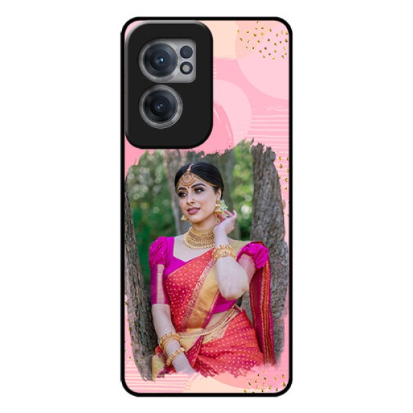 OnePlus Nord CE 2 5G Personalized Glass Phone Case - Gold Glitter Splash Design OnePlus Nord CE 2 5G Personalized Glass Phone Case - Gold Glitter Splash Design