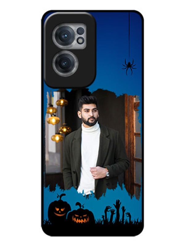 Custom OnePlus Nord CE 2 5G Photo Printing on Glass Case - with pro Halloween design
