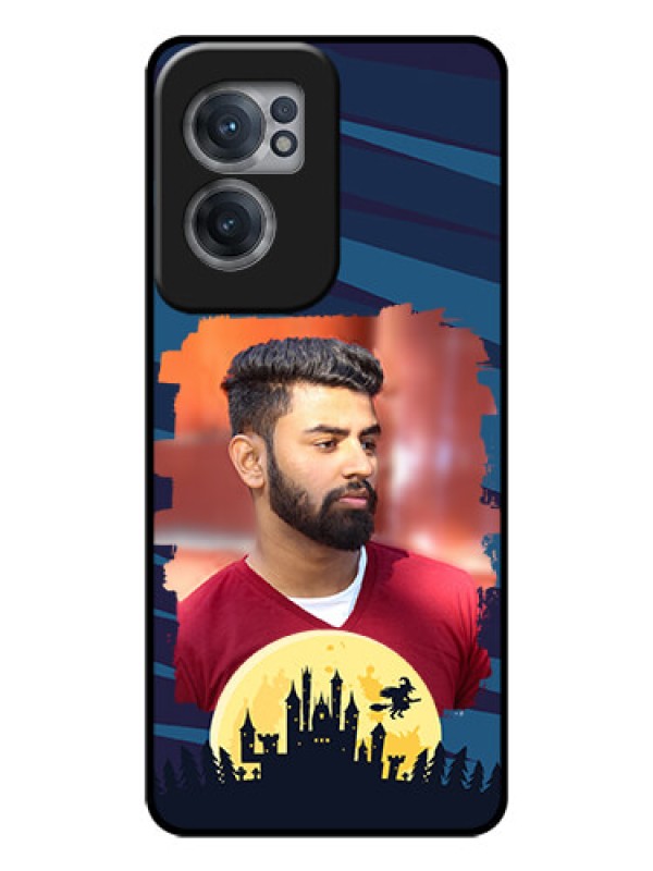 Custom OnePlus Nord CE 2 5G Photo Printing on Glass Case - Halloween Witch Design