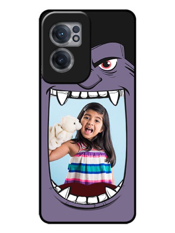 Custom OnePlus Nord CE 2 5G Custom Glass Phone Case - Angry Monster Design