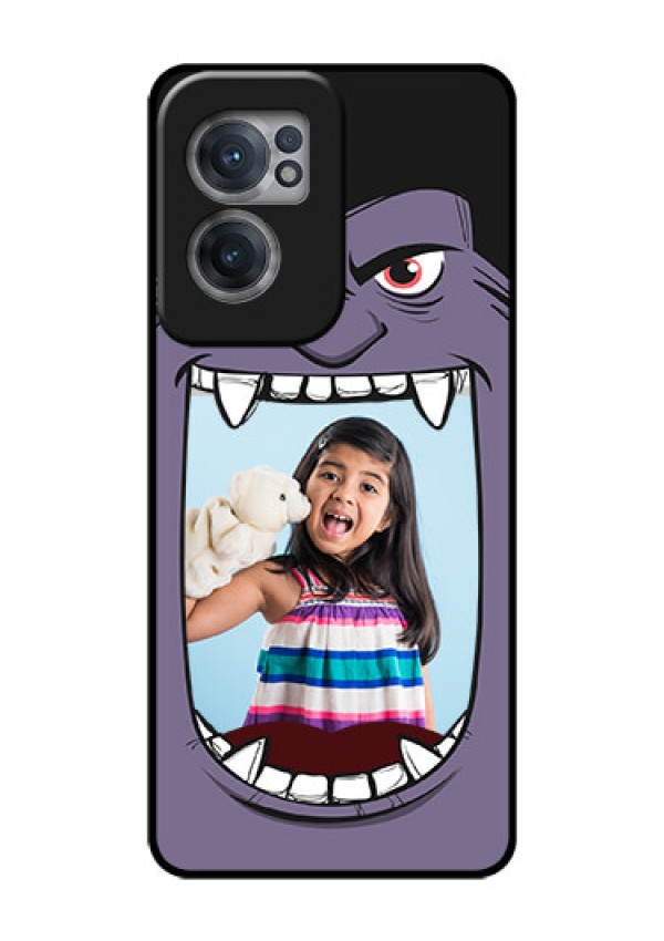 OnePlus Nord CE 2 5G Custom Glass Phone Case - Angry Monster Design