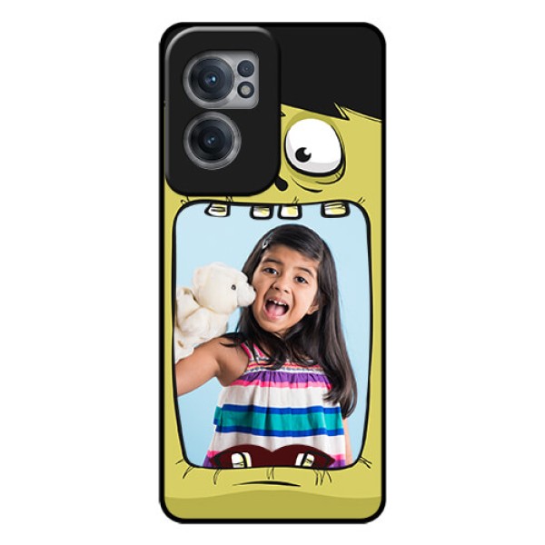 OnePlus Nord CE 2 5G Personalized Glass Phone Case - Cartoon monster back case Design OnePlus Nord CE 2 5G Personalized Glass Phone Case - Cartoon monster back case Design