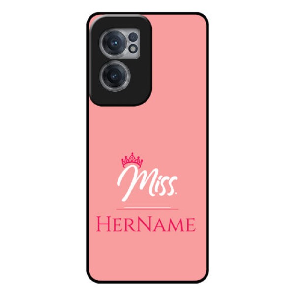 OnePlus Nord CE 2 5G Custom Glass Phone Case Mrs with Name