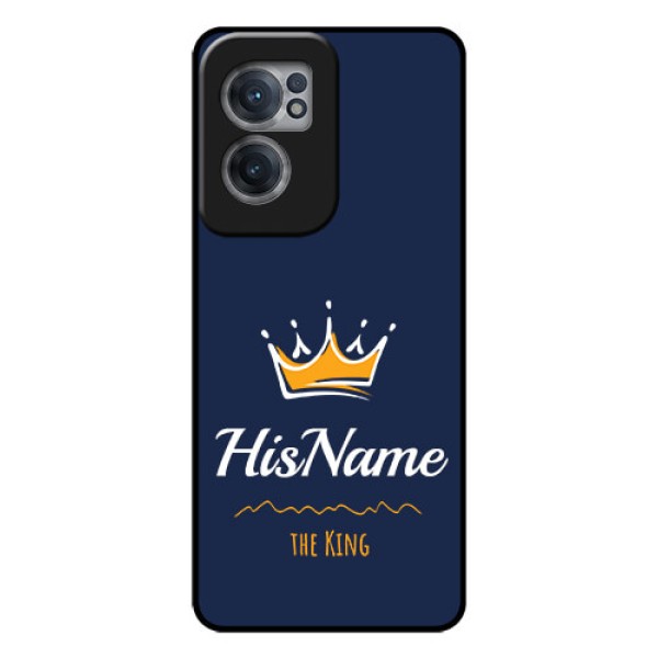 OnePlus Nord CE 2 5G Glass Phone Case King with Name