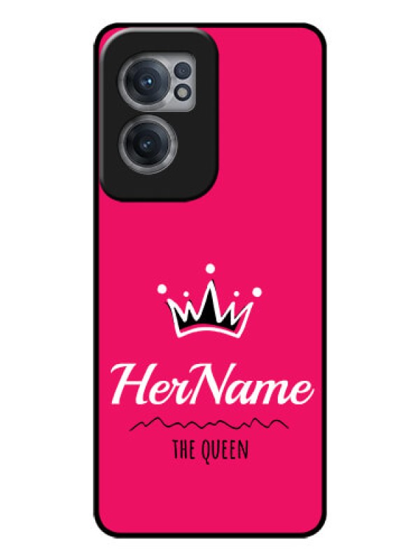 Custom OnePlus Nord CE 2 5G Glass Phone Case Queen with Name