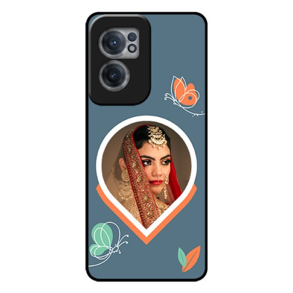 OnePlus Nord CE 2 5G Custom Glass Mobile Case - Droplet Butterflies Design