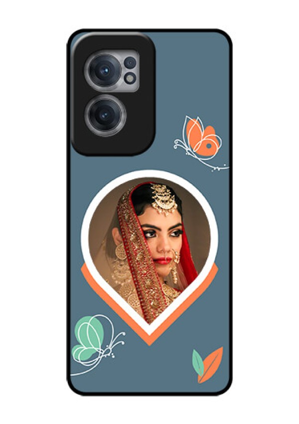 OnePlus Nord CE 2 5G Custom Glass Mobile Case - Droplet Butterflies Design