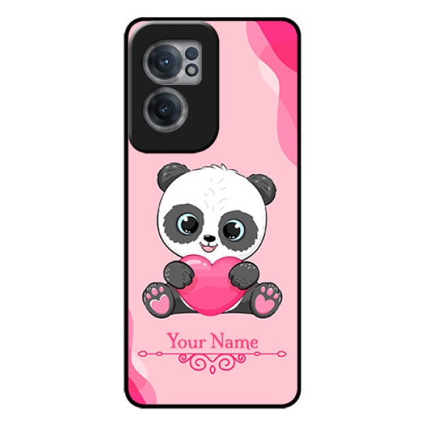 OnePlus Nord CE 2 5G Custom Glass Mobile Case - Cute Panda Design