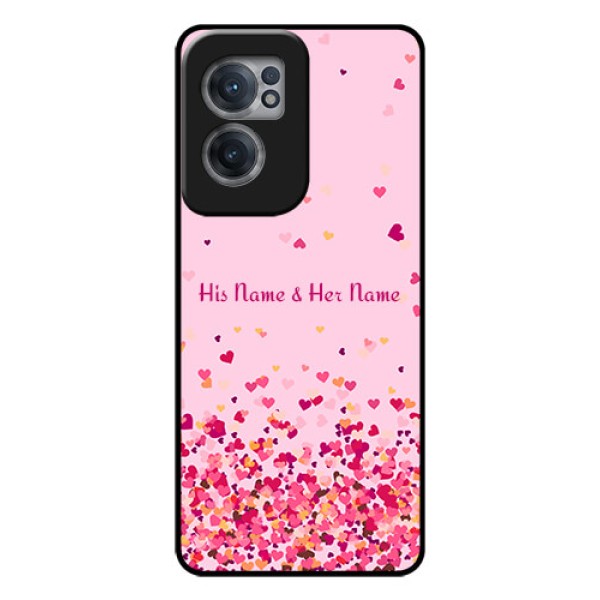 OnePlus Nord CE 2 5G Photo Printing on Glass Case - Floating Hearts Design OnePlus Nord CE 2 5G Photo Printing on Glass Case - Floating Hearts Design