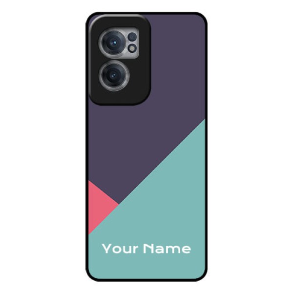OnePlus Nord CE 2 5G Custom Glass Mobile Case - Tri Color abstract Design OnePlus Nord CE 2 5G Custom Glass Mobile Case - Tri Color abstract Design