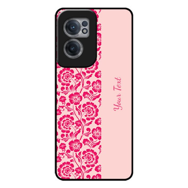 OnePlus Nord CE 2 5G Custom Glass Phone Case - Attractive Floral Pattern Design