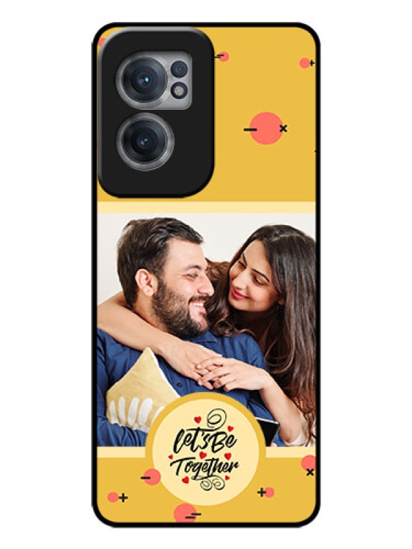 Custom OnePlus Nord CE 2 5G Photo Printing on Glass Case - Lets be Together Design