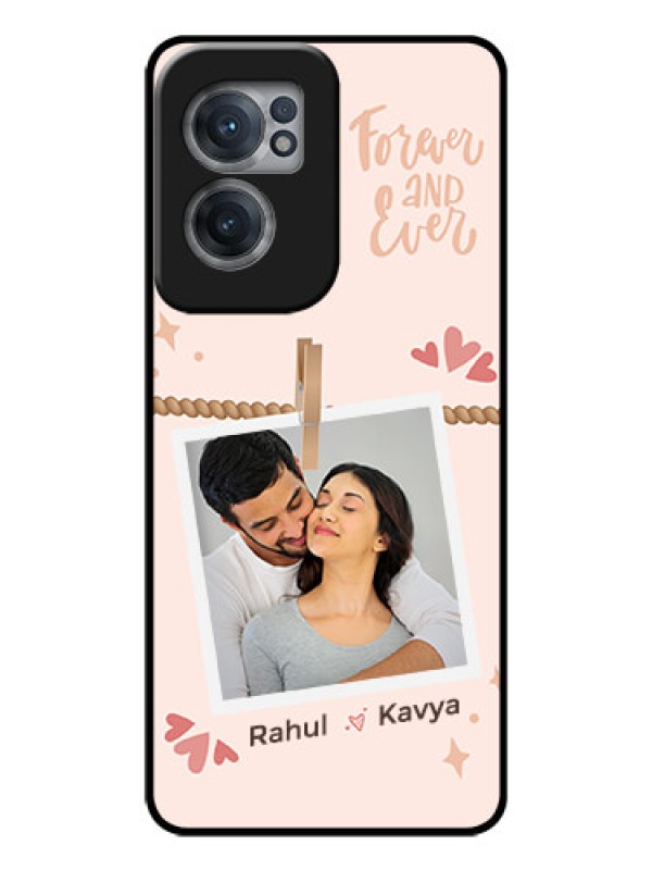 Custom OnePlus Nord CE 2 5G Custom Glass Phone Case - Forever and ever love Design