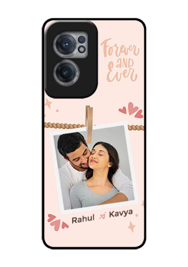 OnePlus Nord CE 2 5G Custom Glass Phone Case - Forever and ever love Design