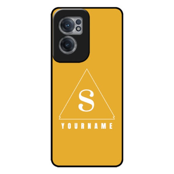 OnePlus Nord CE 2 5G Personalized Glass Phone Case - simple triangle Design OnePlus Nord CE 2 5G Personalized Glass Phone Case - simple triangle Design