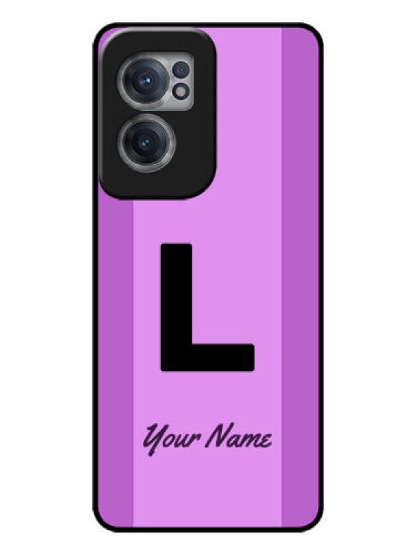 Custom OnePlus Nord CE 2 5G Custom Glass Phone Case - Tricolor custom text Design