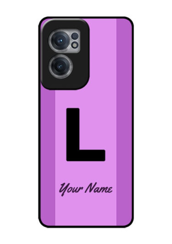 OnePlus Nord CE 2 5G Custom Glass Phone Case - Tricolor custom text Design