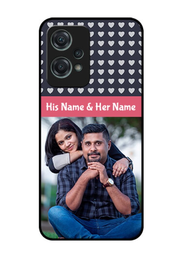 Nord CE 2 Lite 5G Custom Glass Mobile Case - Love Symbols Design
