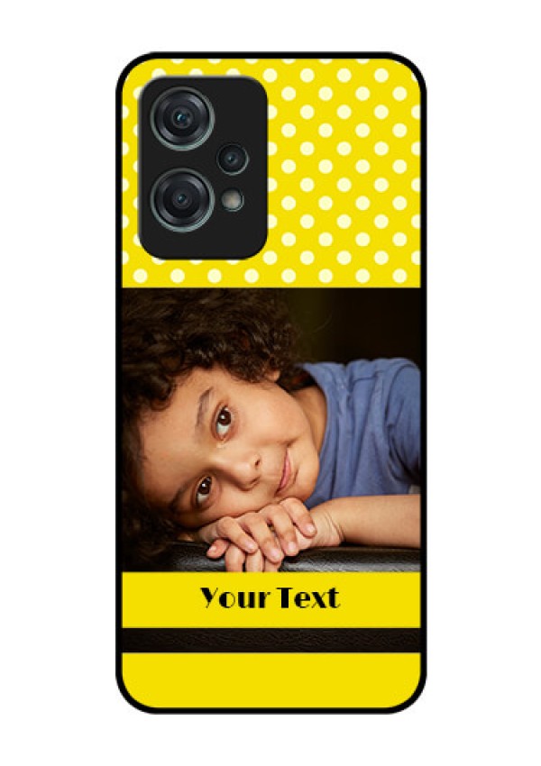 Nord CE 2 Lite 5G Custom Glass Phone Case - Bright Yellow Case Design