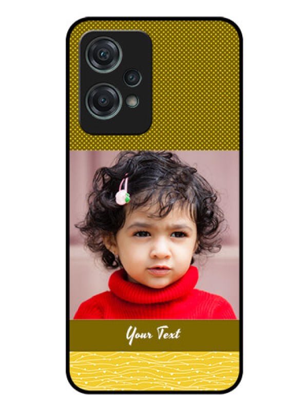 Custom Nord CE 2 Lite 5G Custom Glass Phone Case - Simple Green Color Design