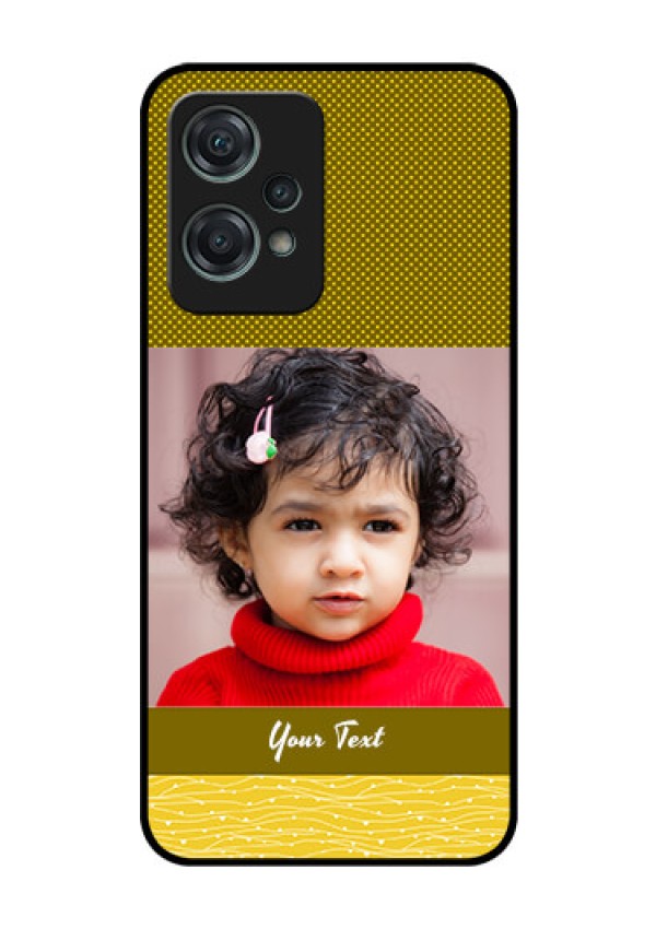 Nord CE 2 Lite 5G Custom Glass Phone Case - Simple Green Color Design
