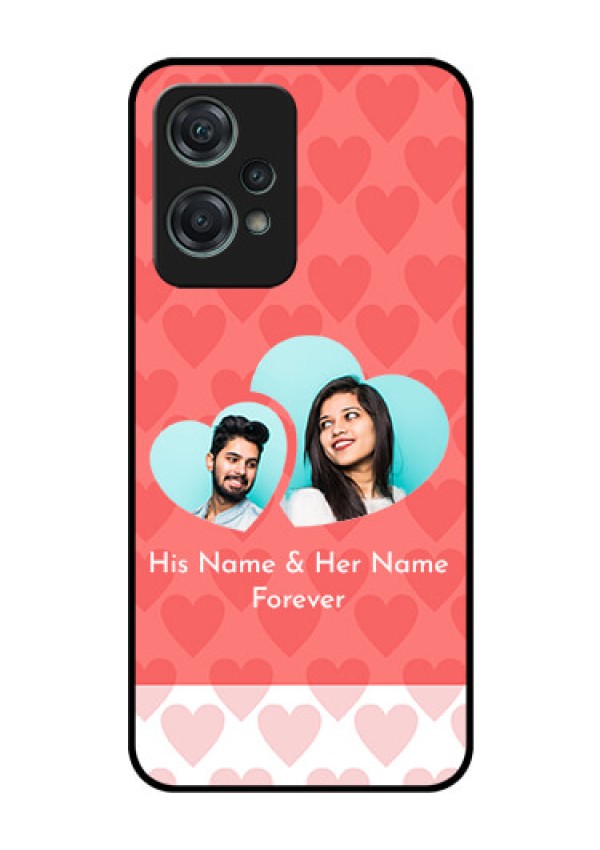 Nord CE 2 Lite 5G Personalized Glass Phone Case - Couple Pic Upload Design