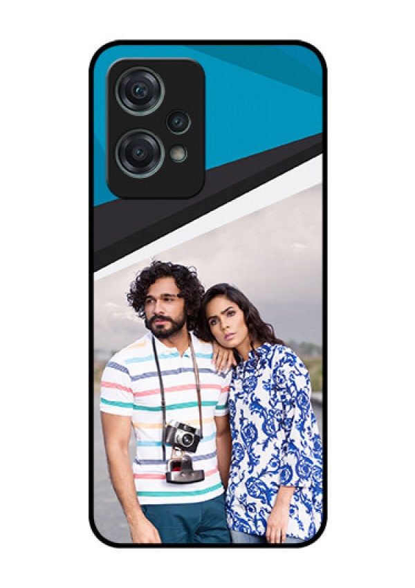 Nord CE 2 Lite 5G Photo Printing on Glass Case - Simple Pattern Photo Upload Design