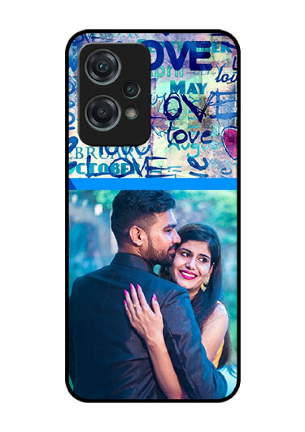 Nord CE 2 Lite 5G Custom Glass Mobile Case - Colorful Love Design