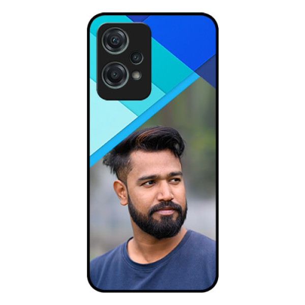 Nord CE 2 Lite 5G Custom Glass Phone Case - Blue Pattern Design