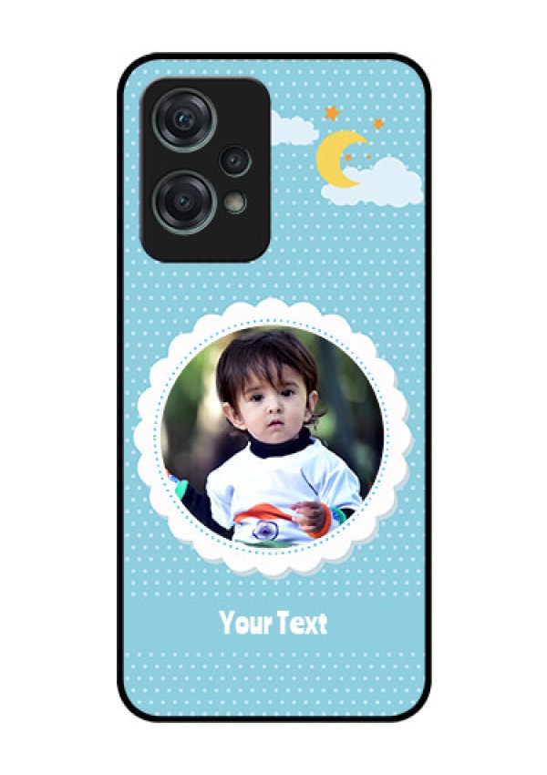 Nord CE 2 Lite 5G Personalised Glass Phone Case - Violet Pattern Design
