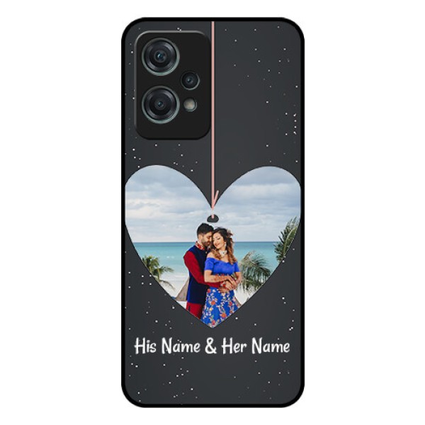 Nord CE 2 Lite 5G Custom Glass Phone Case - Hanging Heart Design
