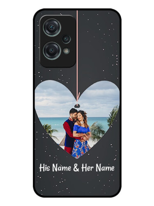 Custom Nord CE 2 Lite 5G Custom Glass Phone Case - Hanging Heart Design