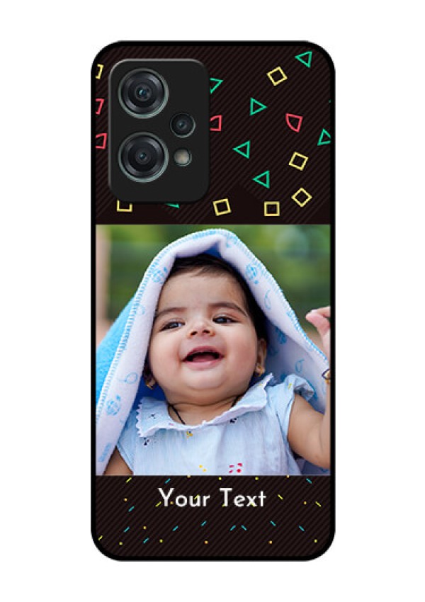 Nord CE 2 Lite 5G Custom Glass Phone Case - with confetti birthday design
