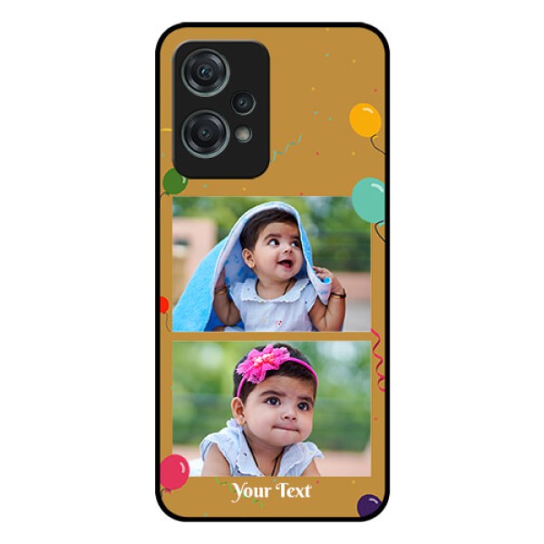 Nord CE 2 Lite 5G Personalized Glass Phone Case - Image Holder with Birthday Celebrations Design Nord CE 2 Lite 5G Personalized Glass Phone Case - Image Holder with Birthday Celebrations Design