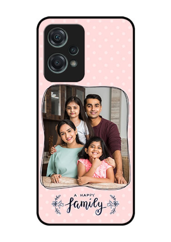 Nord CE 2 Lite 5G Custom Glass Phone Case - Family with Dots Design