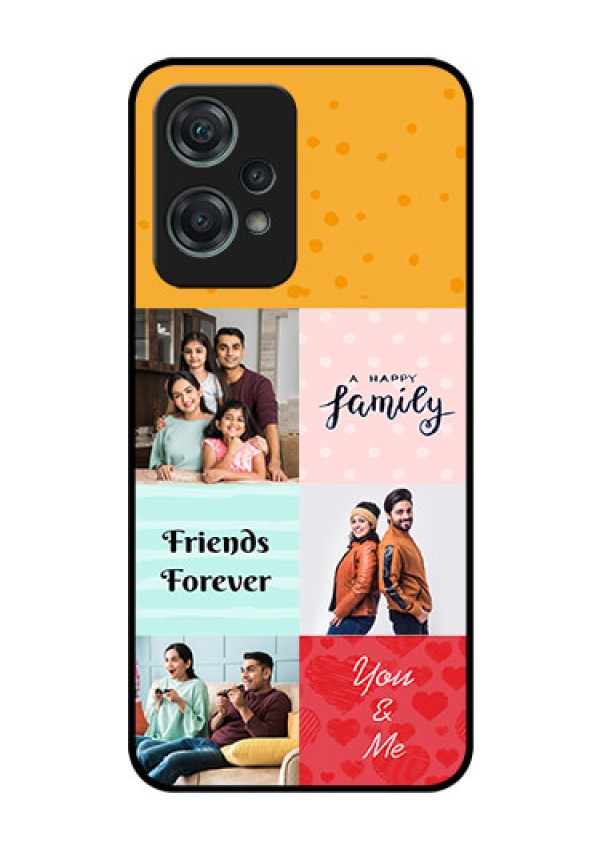 Nord CE 2 Lite 5G Personalized Glass Phone Case - Images with Quotes Design