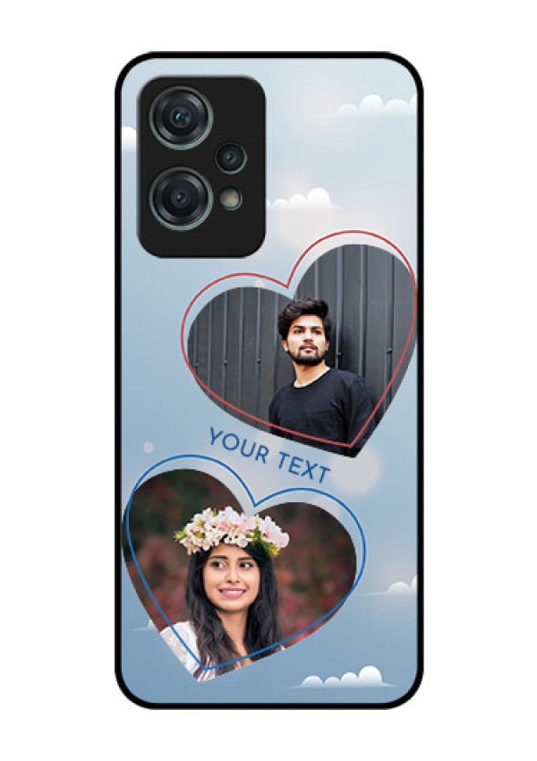 Nord CE 2 Lite 5G Custom Glass Mobile Case - Blue Color Couple Design