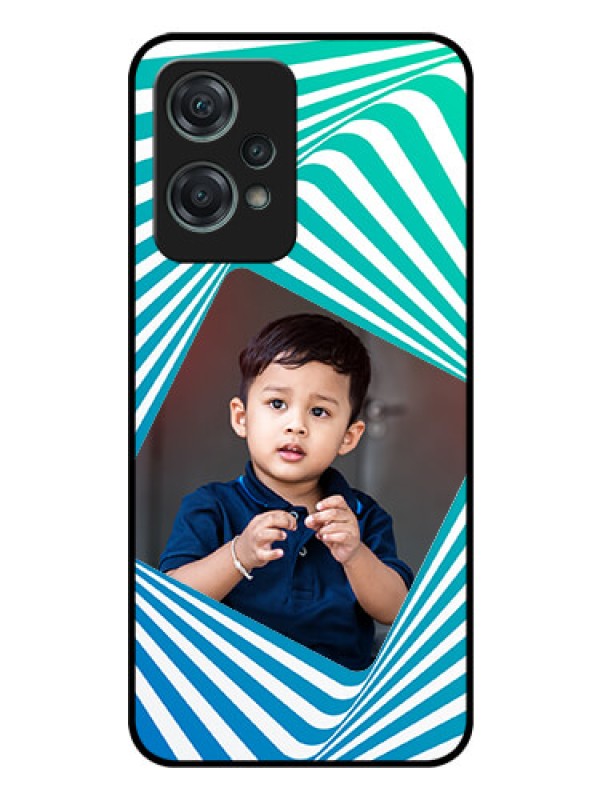 Custom Nord CE 2 Lite 5G Personalized Glass Phone Case - Abstract Spiral Design