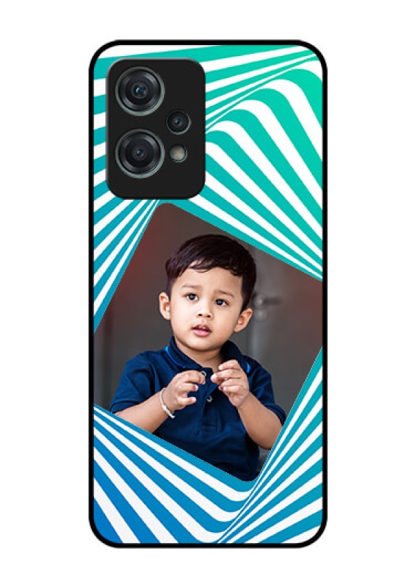 Nord CE 2 Lite 5G Personalized Glass Phone Case - Abstract Spiral Design