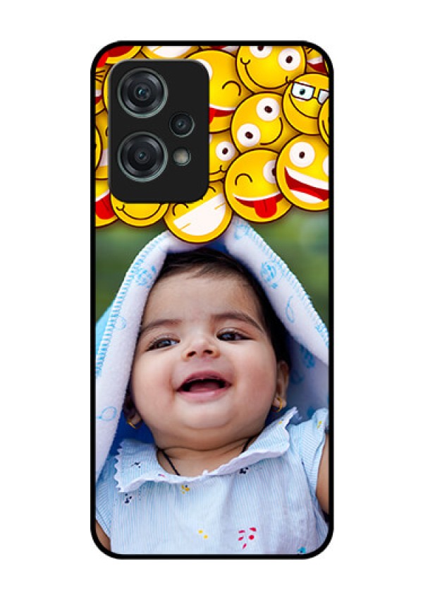 Nord CE 2 Lite 5G Custom Glass Mobile Case - with Smiley Emoji Design