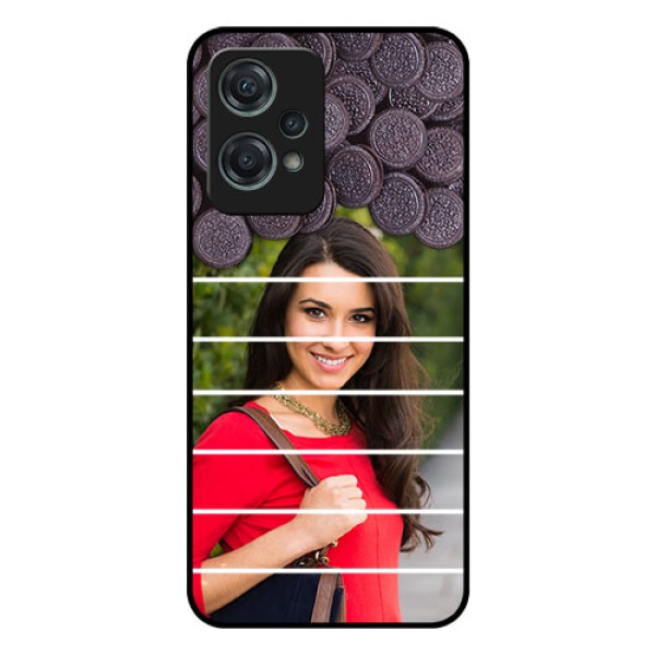 Nord CE 2 Lite 5G Custom Glass Phone Case - with Oreo Biscuit Design Nord CE 2 Lite 5G Custom Glass Phone Case - with Oreo Biscuit Design