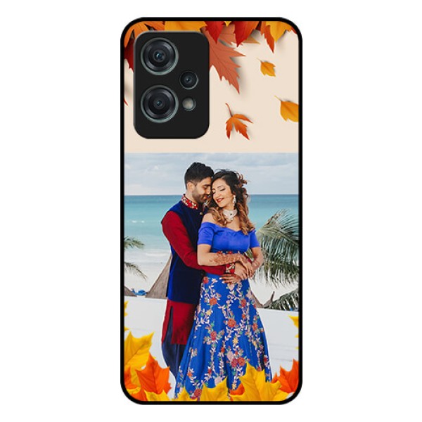 Nord CE 2 Lite 5G Photo Printing on Glass Case - Autumn Maple Leaves Design Nord CE 2 Lite 5G Photo Printing on Glass Case - Autumn Maple Leaves Design