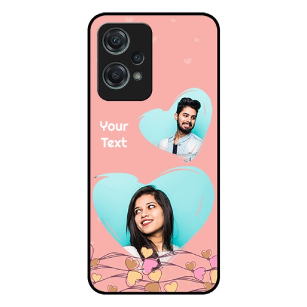 Nord CE 2 Lite 5G Custom Glass Mobile Case - Love Doodle Design