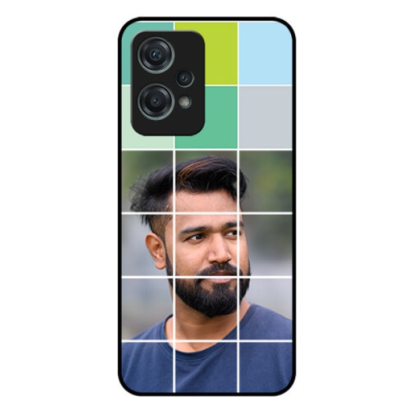 Nord CE 2 Lite 5G Photo Printing on Glass Case - with white box pattern Nord CE 2 Lite 5G Photo Printing on Glass Case - with white box pattern