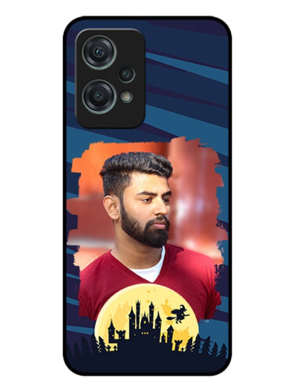 Custom Nord CE 2 Lite 5G Photo Printing on Glass Case - Halloween Witch Design