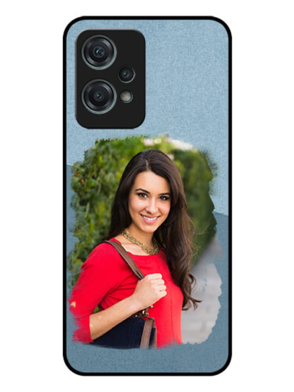 Custom Nord CE 2 Lite 5G Custom Glass Mobile Case - Grunge Line Art Design