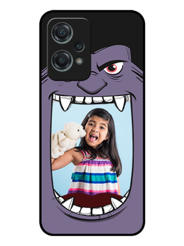 Custom Nord CE 2 Lite 5G Custom Glass Phone Case - Angry Monster Design