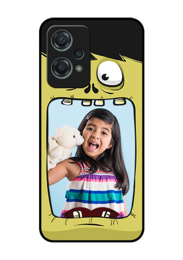Nord CE 2 Lite 5G Personalized Glass Phone Case - Cartoon monster back case Design